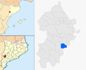  mapa de: Alcanó