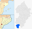  mapa de: Almatret