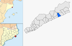  mapa de: Calella