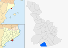  mapa de: Castelldefels
