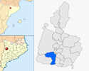  mapa de: Castell de Mur