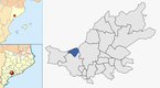  mapa de: La Riba