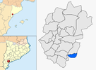  mapa de: La Torre de Fontaubella