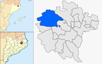  mapa de: La Vall de Bianya