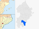  mapa de: Llardecans