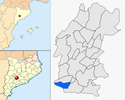  mapa de: Montornès de Segarra