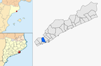  mapa de: Teià