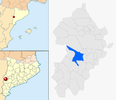  mapa de: Torres de Segre